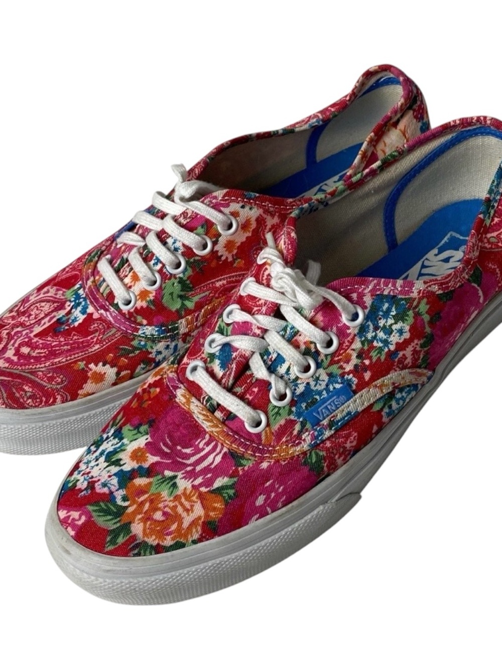 Vans Off The Wall Floral print lace up low top sneakers women’s size 9